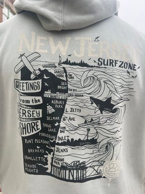 New Jersey Surf Zone 2-Tone Hoodie