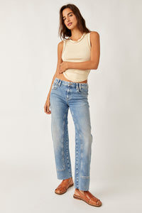 Risk Taker High-Rise Straight Jeans
