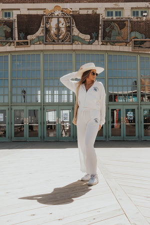 Asbury Park Ribbed Wide Leg Pant